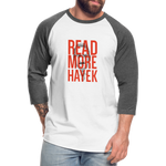 Read More Hayek | Baseball Tee - white/charcoal