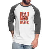 Read More Hayek | Baseball Tee - white/charcoal