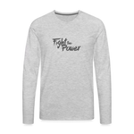 Fight the Power | Men's Long Sleeve Tee - heather gray