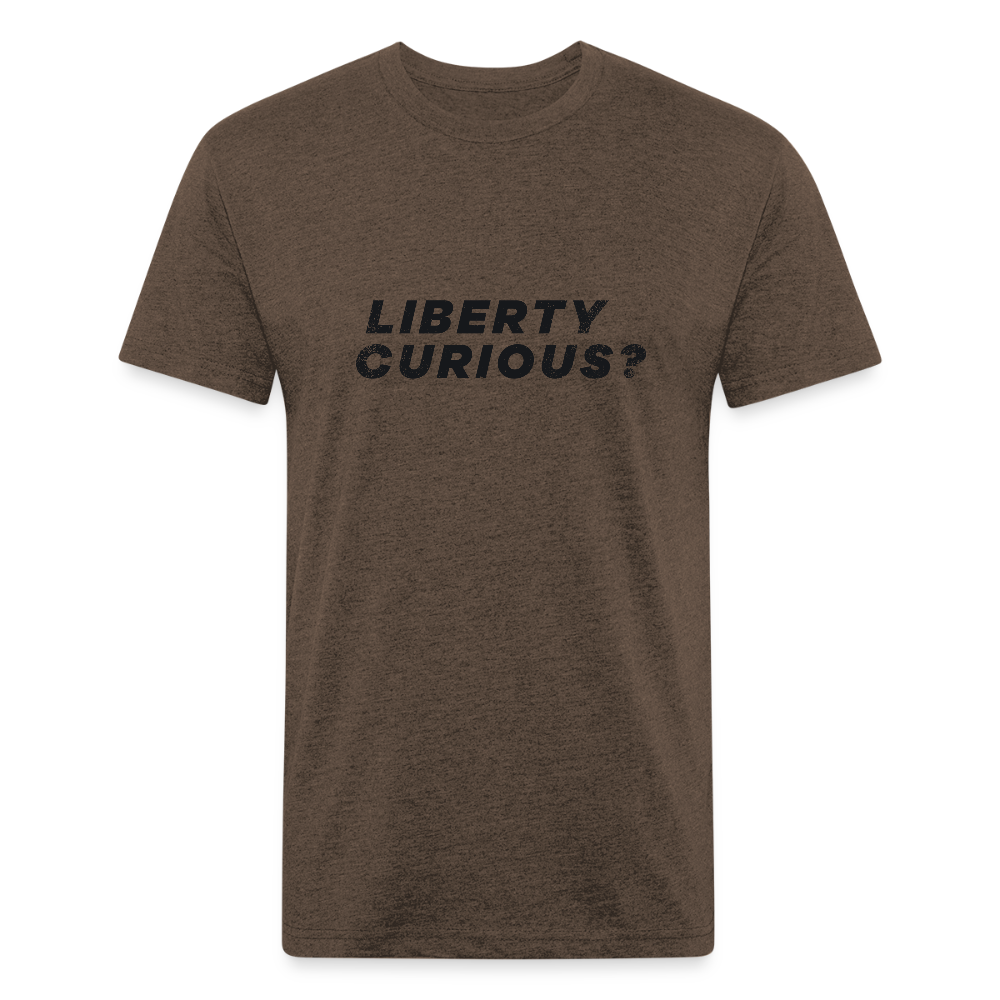 Liberty Curious? | Men's Tee - heather espresso