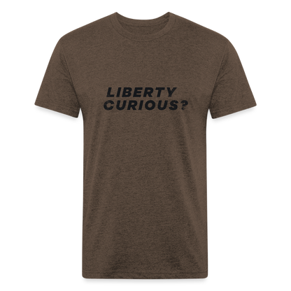 Liberty Curious? | Men's Tee - heather espresso
