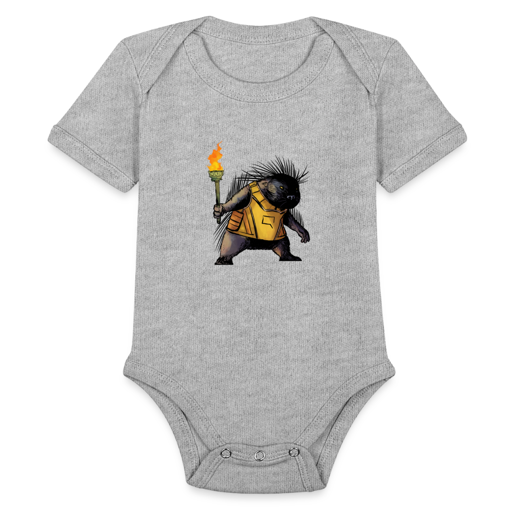 Free the Porcupine | Baby Onesie - heather grey