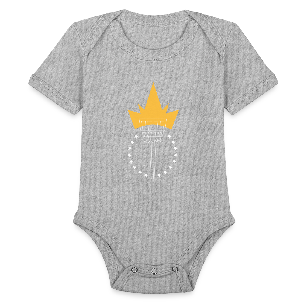 Freedom Torch | Baby Onesie - heather grey