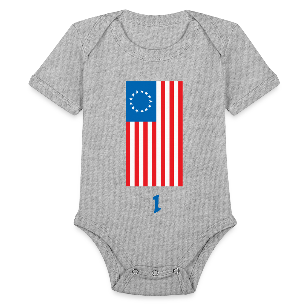 Spirit of '76 | Baby Onesie - heather grey