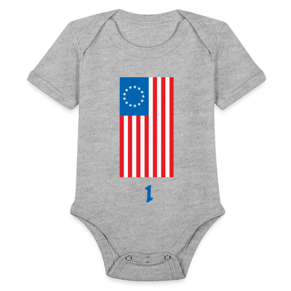 Spirit of '76 | Baby Onesie - heather grey