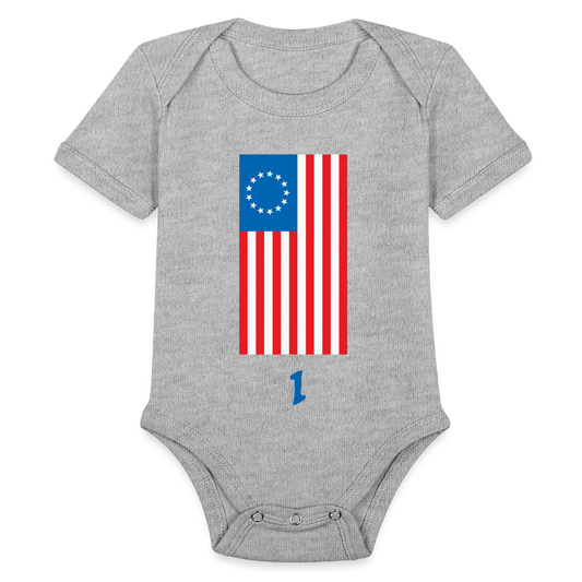 Spirit of '76 | Baby Onesie - heather grey