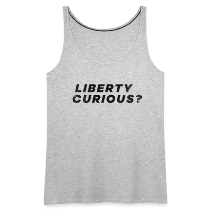 Liberty Curious? | Women's Tank - heather gray