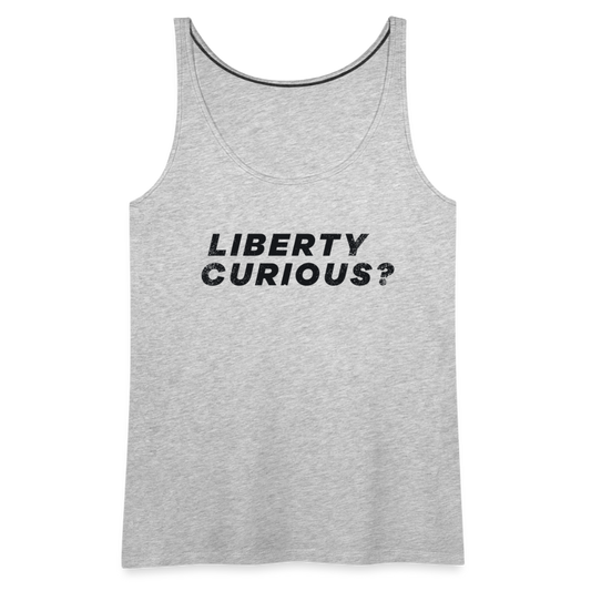 Liberty Curious? | Women's Tank - heather gray