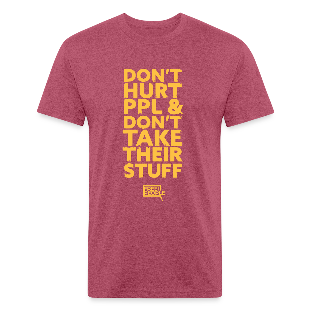 Don't Hurt People | Limited | Men's Tee - heather burgundy