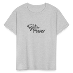 Fight the Power | Youth Tee - heather gray