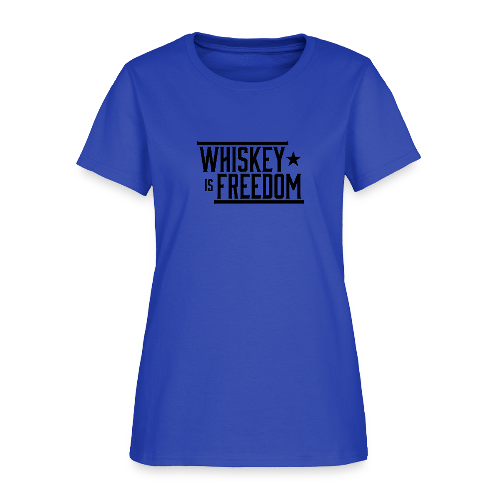 Whiskey is Freedom | Women's Tee - royal blue