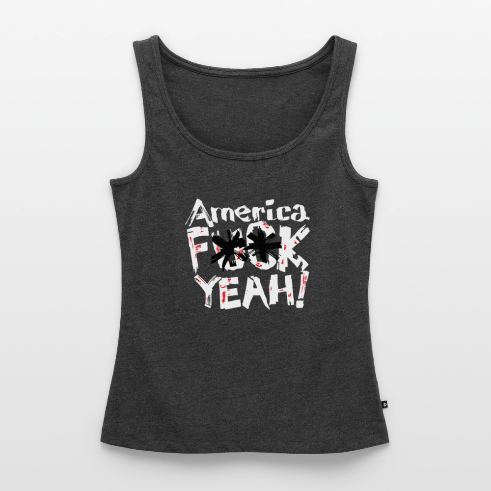 America F**k Yeah! | Women's Tank - heather anthracite
