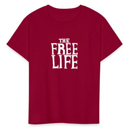 The Free Life | Youth Tee - dark red