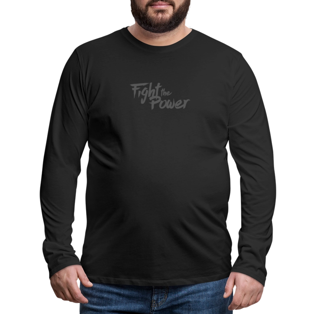 Fight the Power | Men's Long Sleeve Tee - black