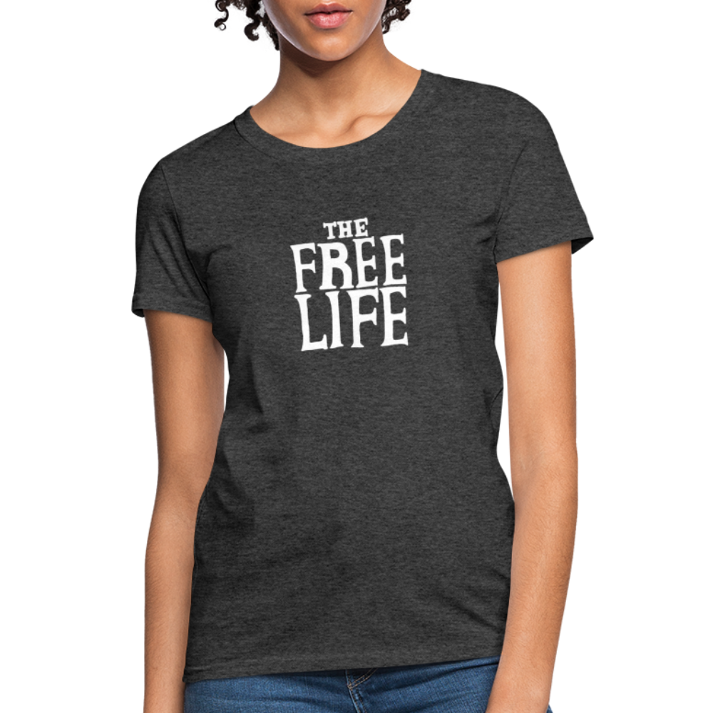 The Free Life | Women's Tee - heather black