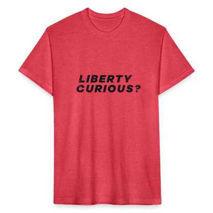 Liberty Curious? | Men's Tee - heather red