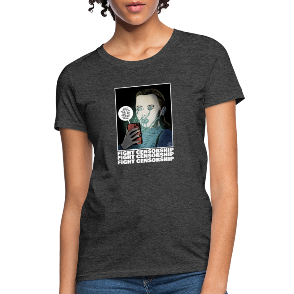 Fight Censorship | Women's Tee - heather black