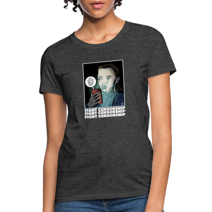 Fight Censorship | Women's Tee - heather black