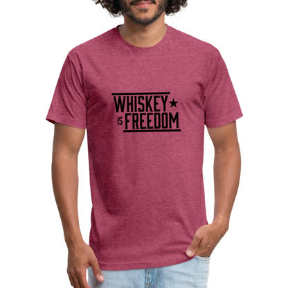 Whiskey is Freedom | Men's Tee - heather burgundy