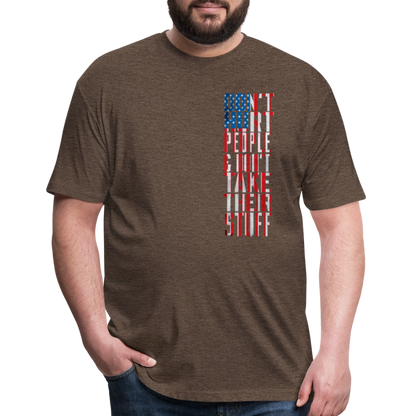 Don't Hurt People | Flag | Men's Tee - heather espresso