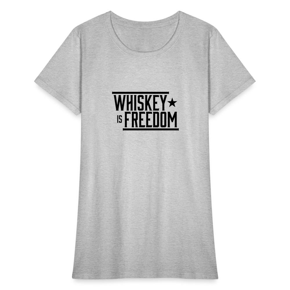 Whiskey is Freedom | Women's Tee - heather gray