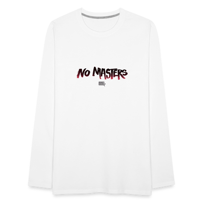 No Masters | Men's Long Sleeve Tee - white