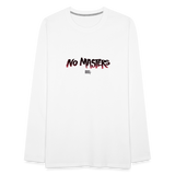 No Masters | Men's Long Sleeve Tee - white