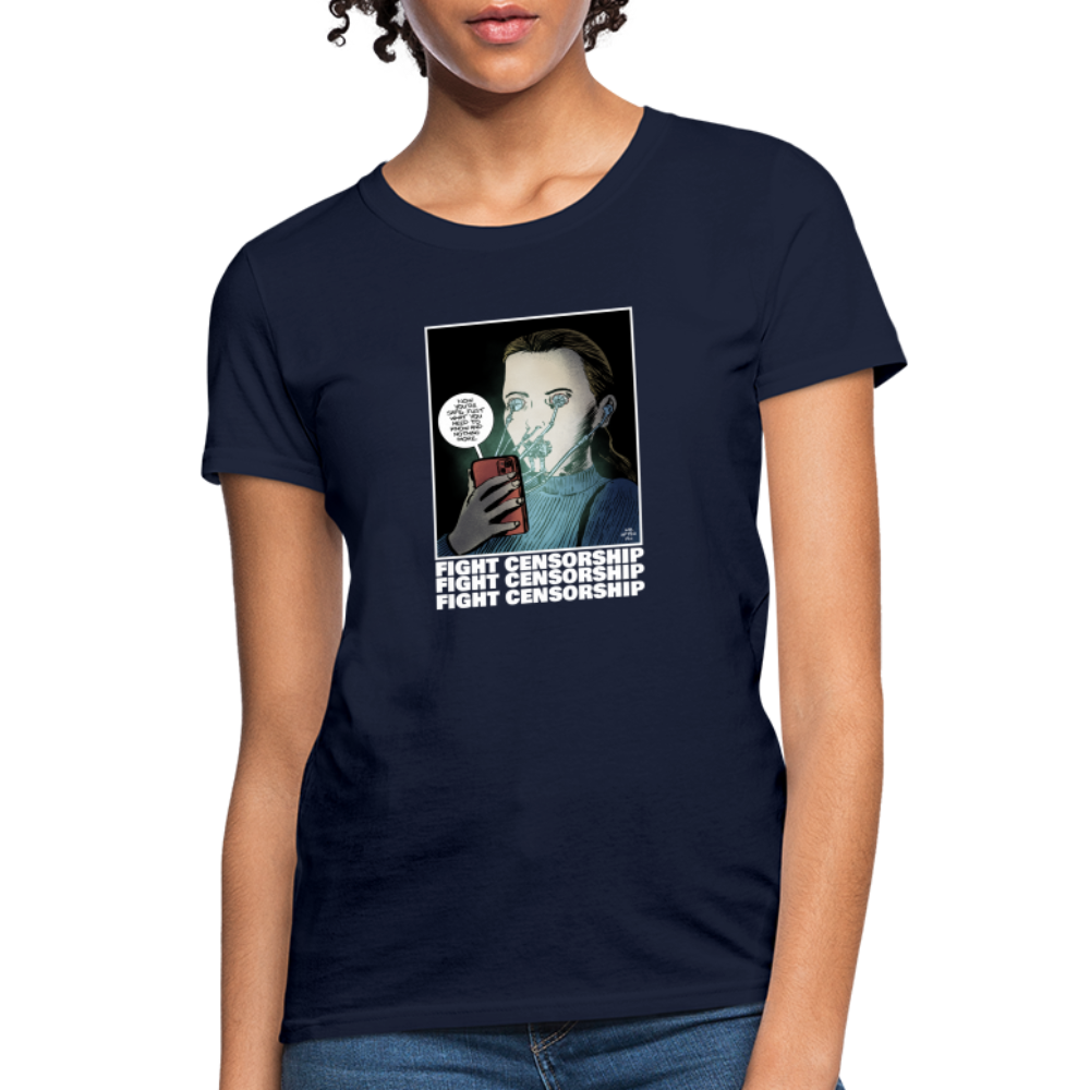 Fight Censorship | Women's Tee - navy