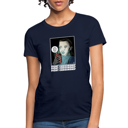 Fight Censorship | Women's Tee - navy