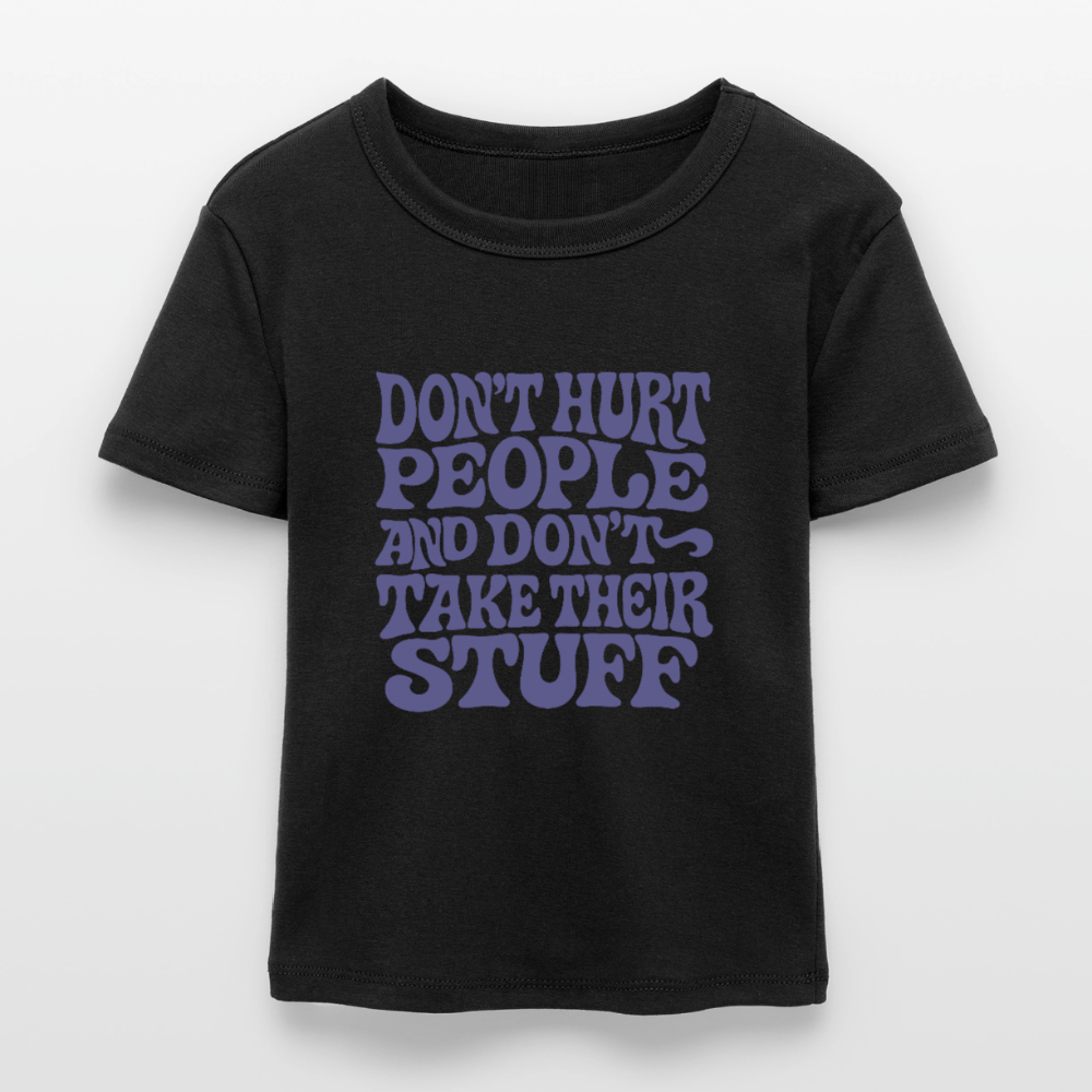 Don't Hurt People | Retro | Women's Crop Tee - black