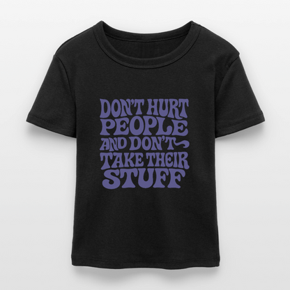 Don't Hurt People | Retro | Women's Crop Tee - black
