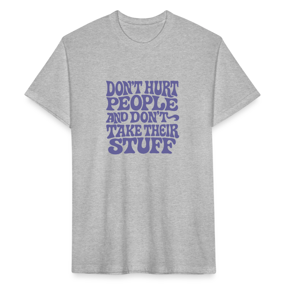 Don't Hurt People | Retro | Men's Tee - heather gray