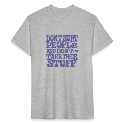 Don't Hurt People | Retro | Men's Tee - heather gray
