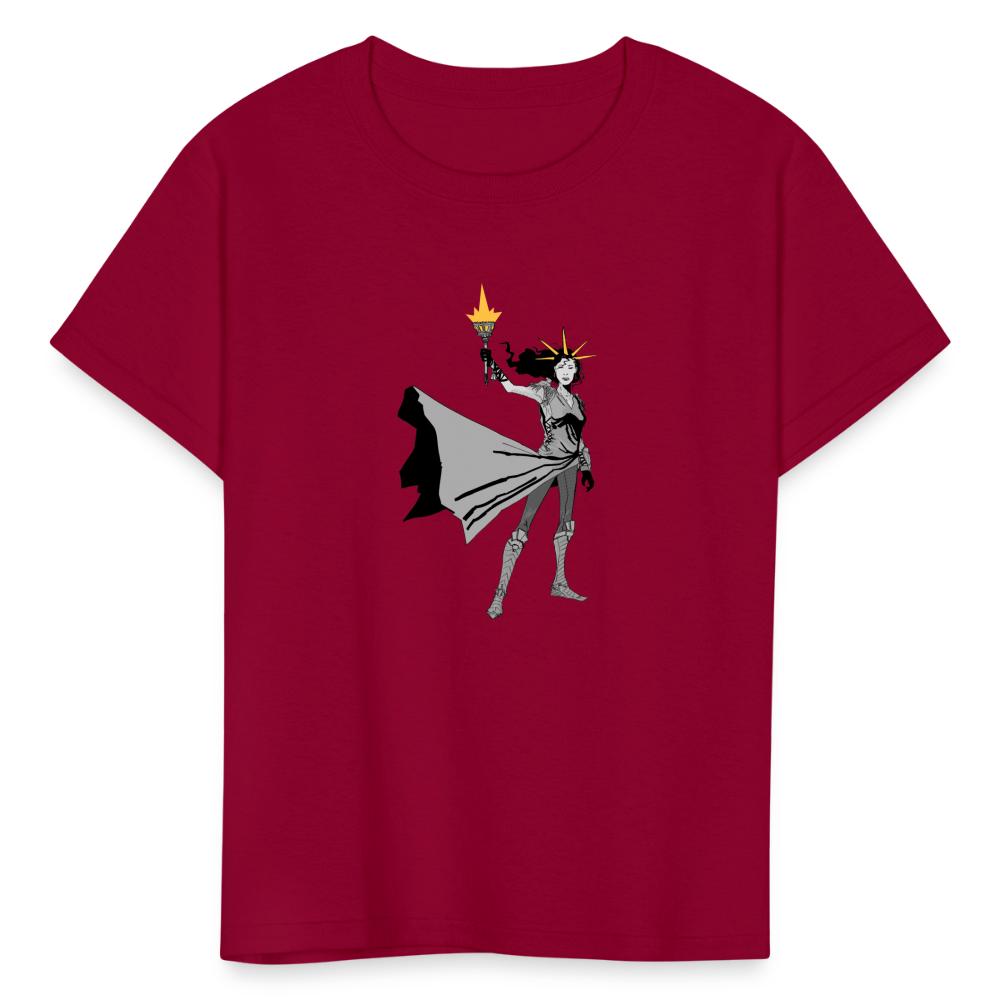 Liberty Hero | Youth Tee - dark red