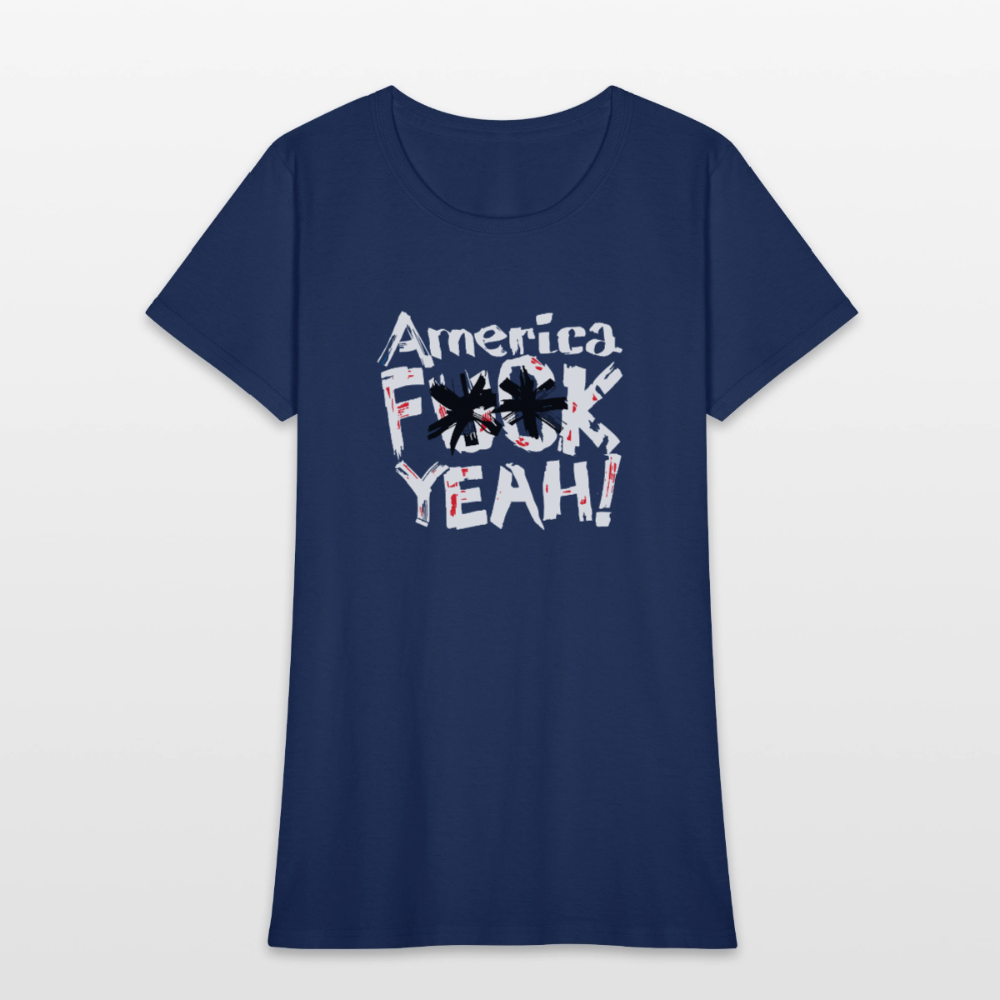America F**k Yeah! | Women's Tee -  blue dusk