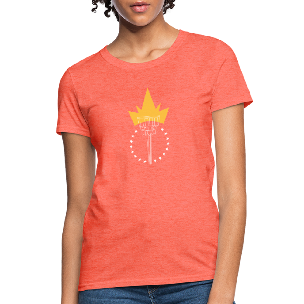 Freedom Torch | Women's Tee - heather coral