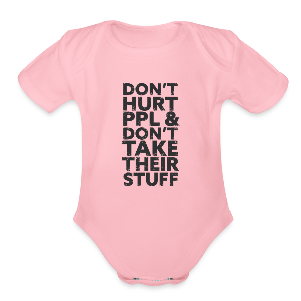 Don't Hurt People | Baby Onesie - light pink