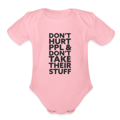 Don't Hurt People | Baby Onesie - light pink