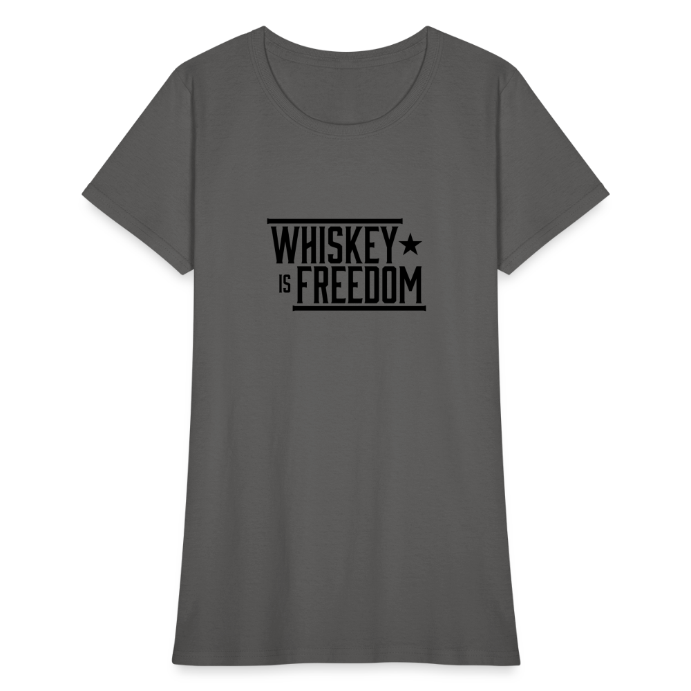 Whiskey is Freedom | Women's Tee - charcoal