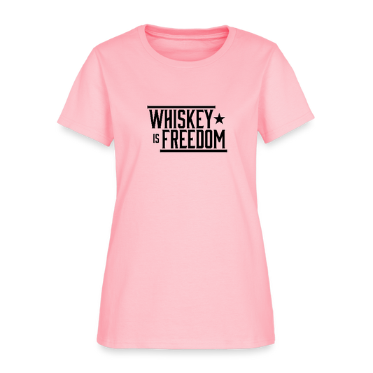 Whiskey is Freedom | Women's Tee - pink