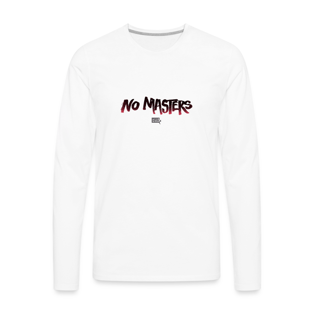 No Masters | Men's Long Sleeve Tee - white