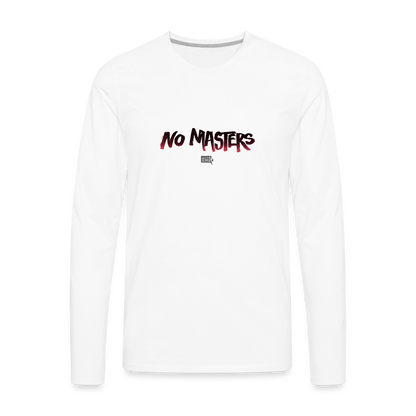 No Masters | Men's Long Sleeve Tee - white