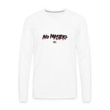 No Masters | Men's Long Sleeve Tee - white