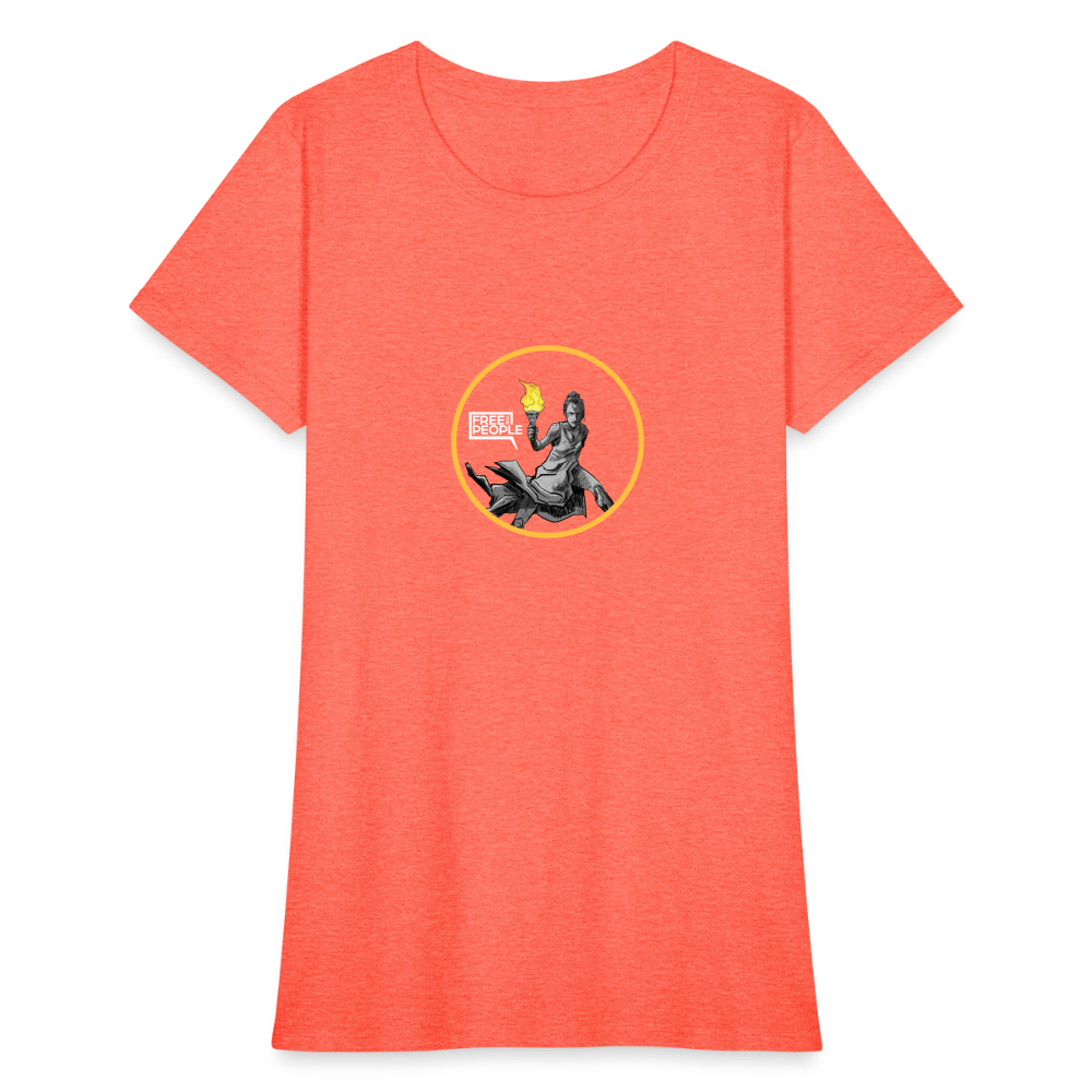 Lady Liberty | Women's Tee - heather coral