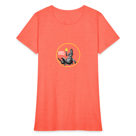 Lady Liberty | Women's Tee - heather coral