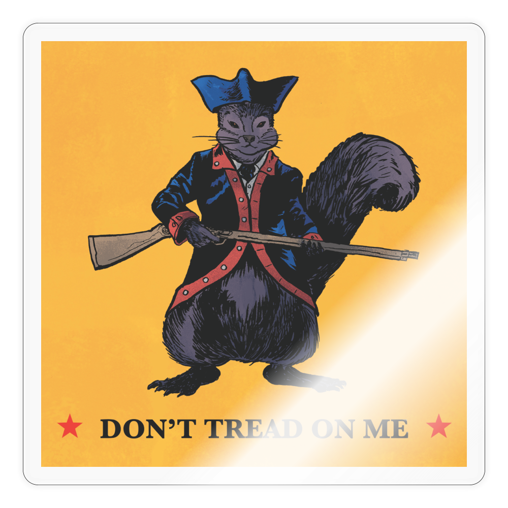 Peanut the Squirrel Sticker - transparent glossy