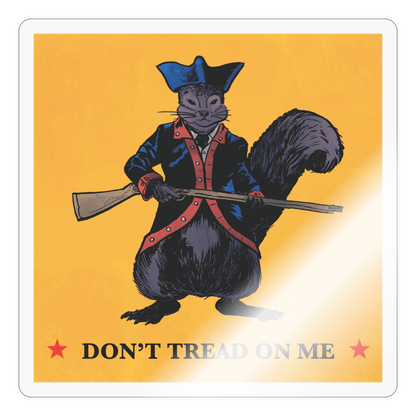 Peanut the Squirrel Sticker - transparent glossy