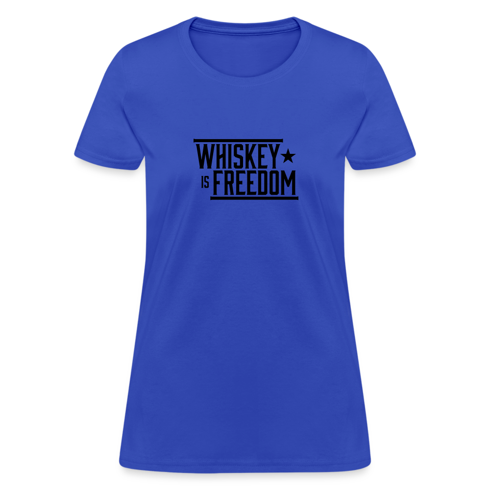 Whiskey is Freedom | Women's Tee - royal blue