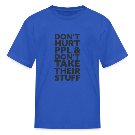 Don't Hurt People | Youth Tee - royal blue