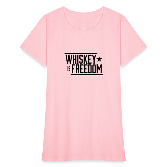 Whiskey is Freedom | Women's Tee - pink